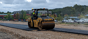 Base paving operations along the Champlain Parkway between Sears Lane and Lakeside Avenue.