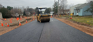 Temporary paving of Briggs Street prior to the winter shutdown after construction season 1.