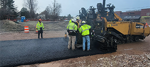 Temporary paving of Flynn Avenue prior to the winter shutdown after construction season 1.