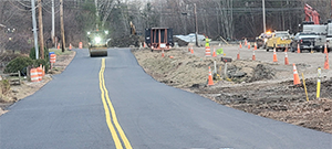 Temporary paving of Batchelder Street prior to the winter shutdown after construction season 1.
