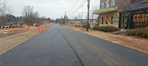Temporary paving of Briggs Street prior to the winter shutdown after construction season 1.