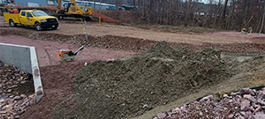 The Champlain Parkway Project includes several stormwater features including a box culvert for the Englesby Brook. Pictured completed box culvert.