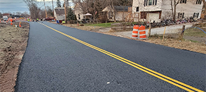 Temporary paving of Batchelder Street prior to the winter shutdown after construction season 1.