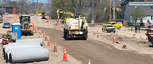 Implementation of dust control measures along the unfinished segment of the Parkway between Flynn Avenue and Home Avenue as it is prepped to be used as a detour route for Batchelder Street during its reconstruction.